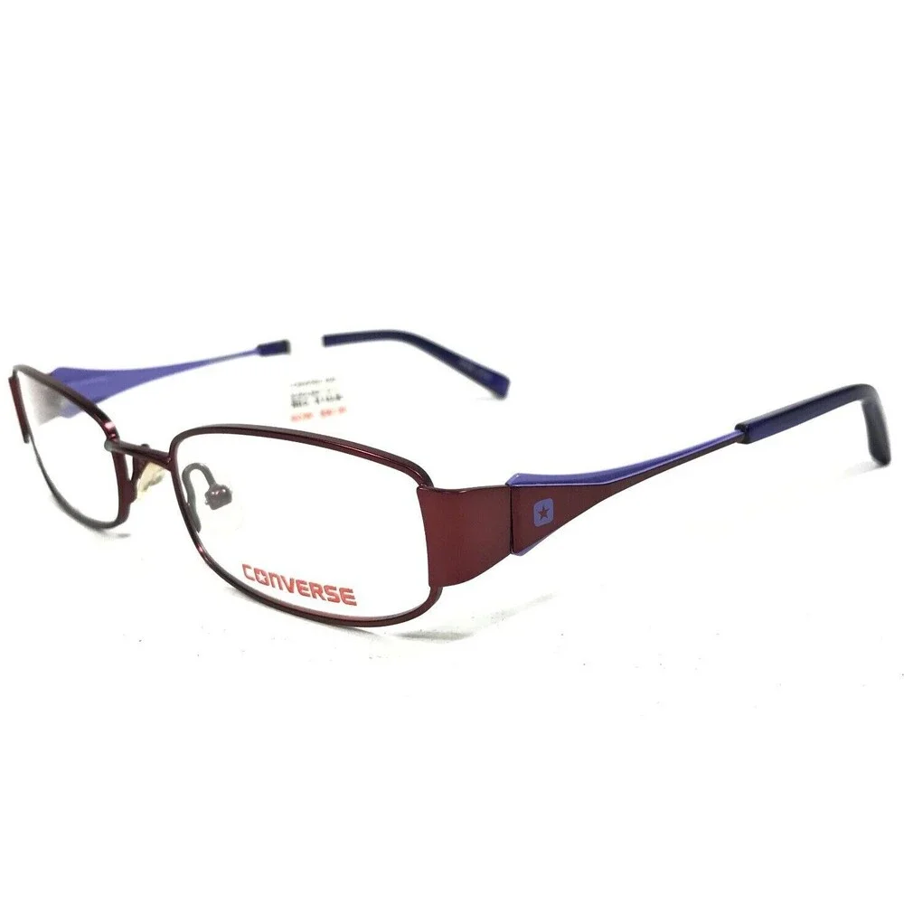 Converse Kids Eyeglasses Frames K002 BURGUNDY Purple Red Rectangular 47-17-130